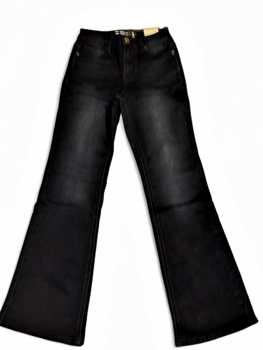 Born Primitive Flex Stretchy Mid-Rise Boot Cut Jean Jeans Black Small